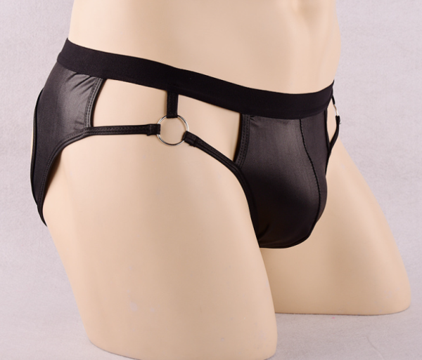 Gay Men Underwear Jockstrap Mens Thongs And G Strings PU Leather Sexy Underwear Men Erotic Penis Men's Thongs String Homme - Image 3