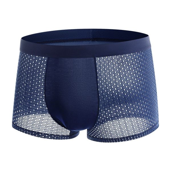 Mesh ice silk mesh underwear for men's square angle underwear - Image 6