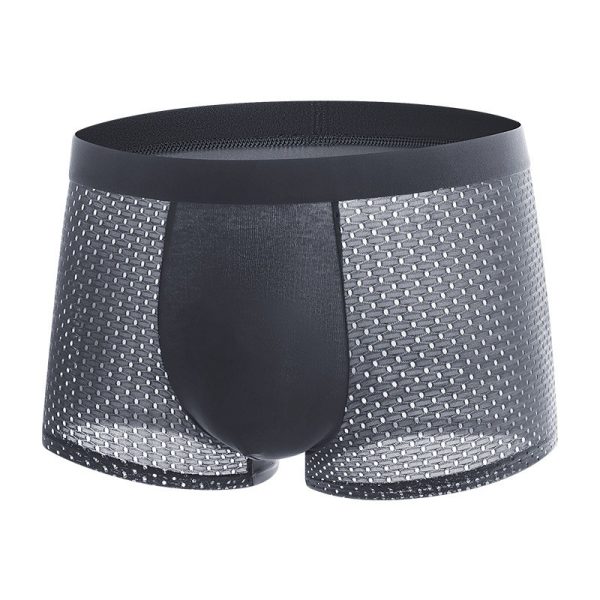 Mesh ice silk mesh underwear for men's square angle underwear - Image 7