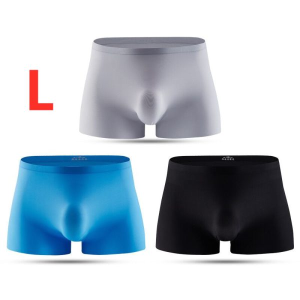 Xiaomi Ice Silk Men's Underwear Boxer Briefs For Men 3D Ultra Thin Comfortable Breathable Quick-Drying Panties 3pcs - Image 18