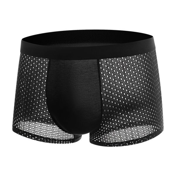 Mesh ice silk mesh underwear for men's square angle underwear - Image 5