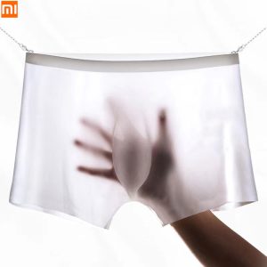 Xiaomi Ice Silk Men's Underwear Boxer Briefs For Men 3D Ultra Thin Comfortable Breathable Quick-Drying Panties 3pcs