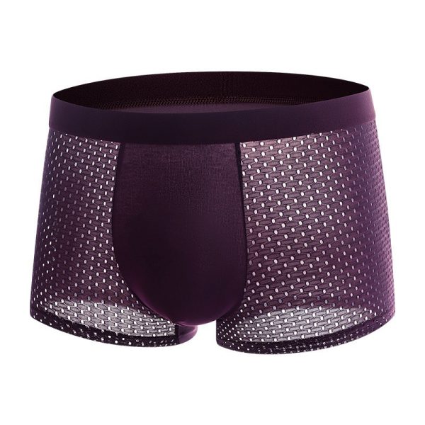 Mesh ice silk mesh underwear for men's square angle underwear - Image 4